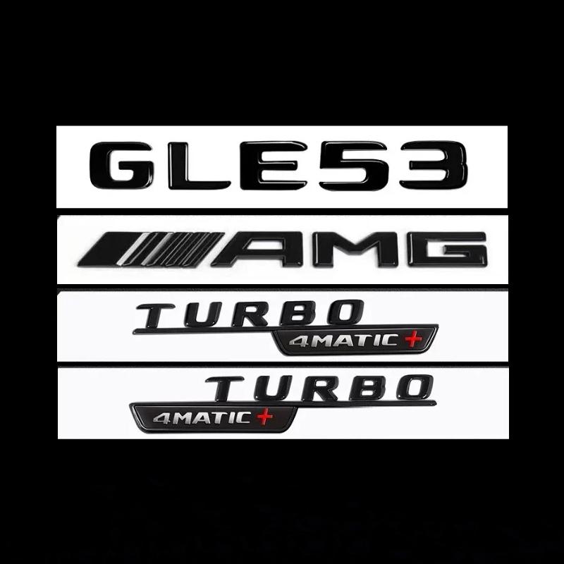 AMG Letter stickers Car Rear Trunk Emblem Fender Badge For Mercedes Benz GLE43 GLE400 GLE450 GLE53 GLE63S C-pillar badge BA1