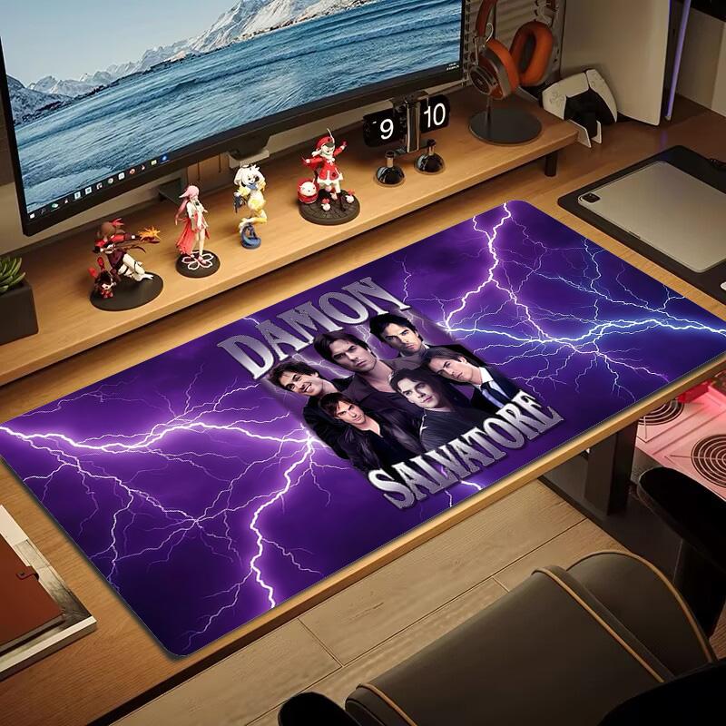 Цветная коврик для мыши Damon Salvatore Большой игровой коврик для стола Нескользящий коврик для ноутбука и планшета XXL Коврик для мини-ПК Игровой коврик с заблокированным краем