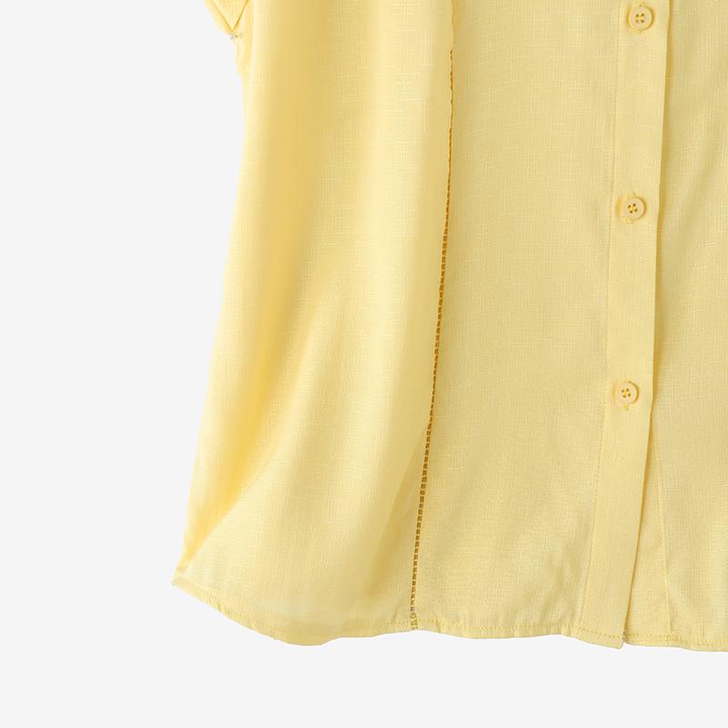 ZANZEA Women Lapel Neck Sleeveless Buttons Up Solid Casual Tank Tops