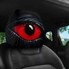 2 Pcs Red Demon Eye Headrest Covers Car Pillow Cases Washable Breathable Decor