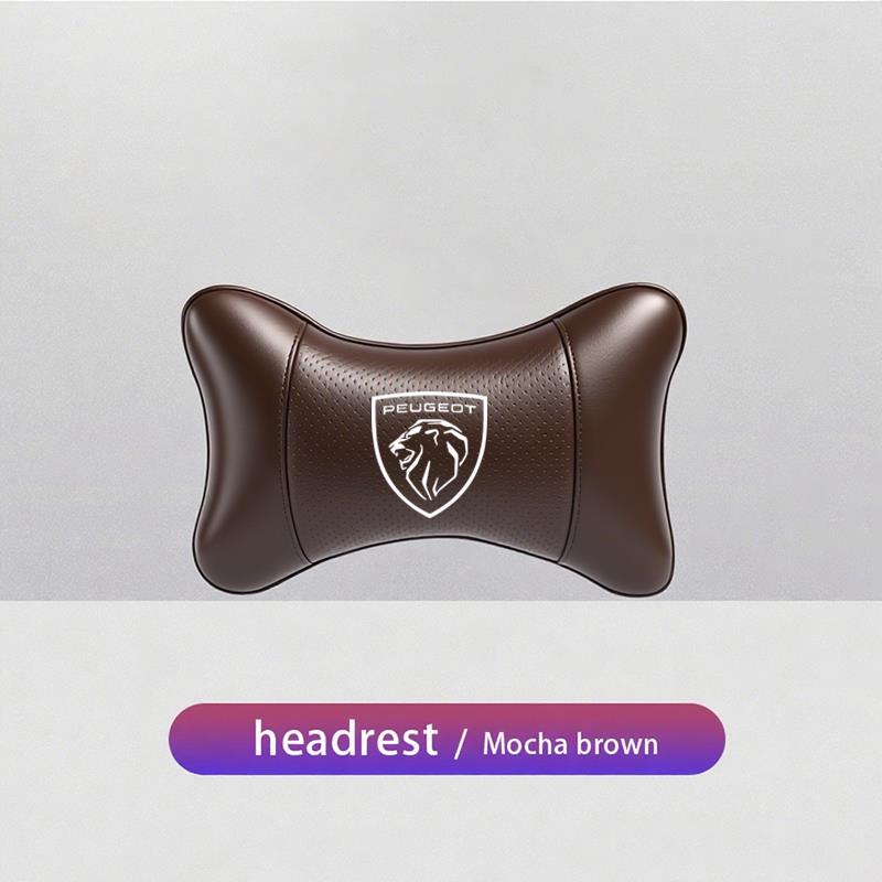 Peugeot Car Seat Headrest Auto Logo Neck Pillow Accessories For Peugeot 208 308 206 307 207 3008 407 508 2008 5008 406 408 607