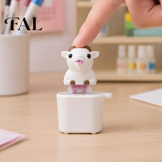 Sensory Tactile Feedback Toy 1/2Pcs Goat Keyboard Fidget with Sound, Rechargeable Sheep Finger Clicker Interactive Toy, Animal Button Decompression