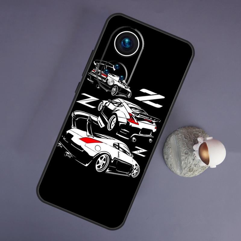 Sports Car JDM Drift 350Z 370Z For Huawei Honor Magic 5 Lite 70 50 X8 X9 a P20 P30 P40 P50 P60 Pro P Smart Nova 9 5T Case