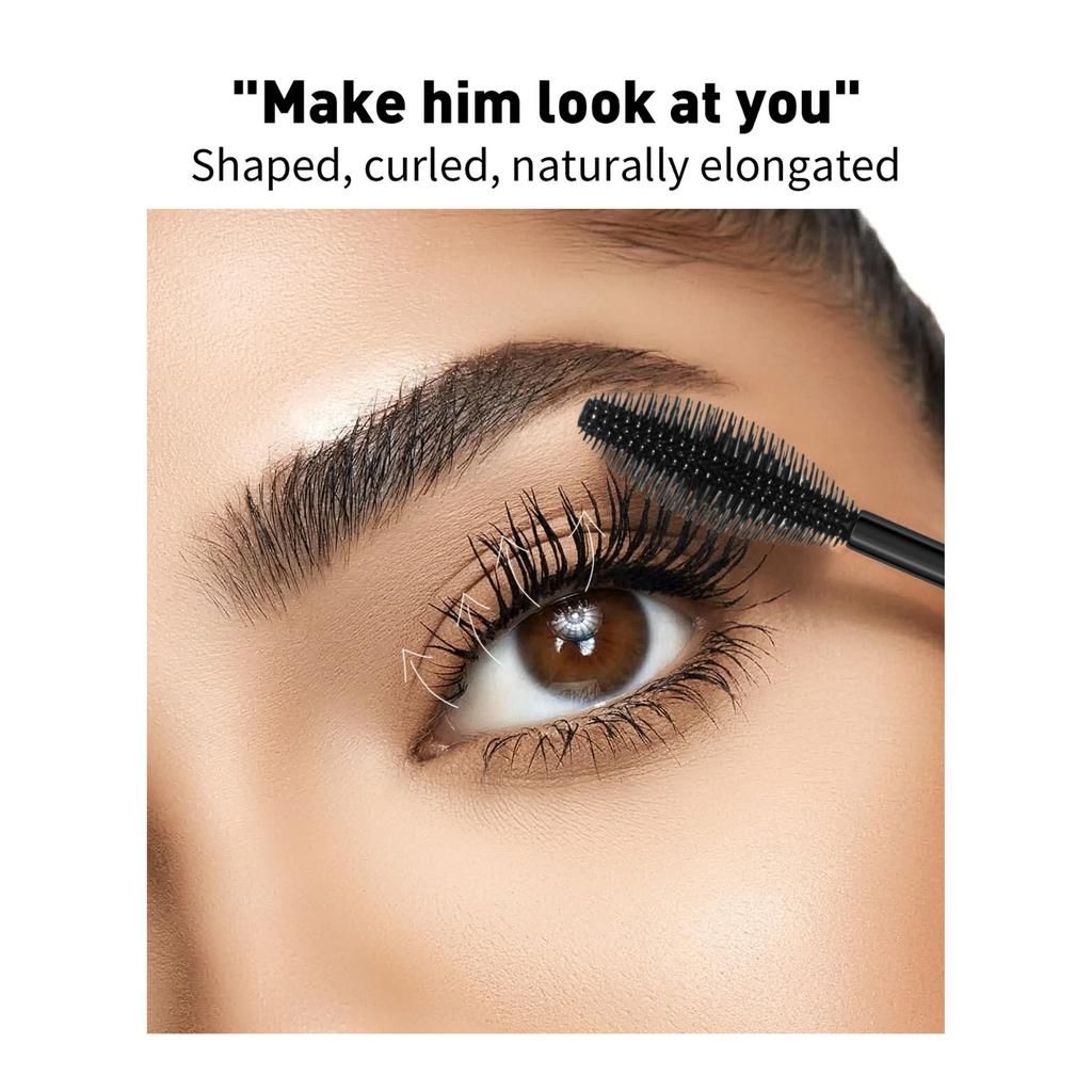 Тушь Natural Slender, устойчивая к поту и не размазывающаяся, густая и подкручивающая тушь с двойным эффектом