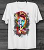 Яркая графическая футболка David Bowie в стиле Ziggy Stardust Ретро-топ в стиле рок