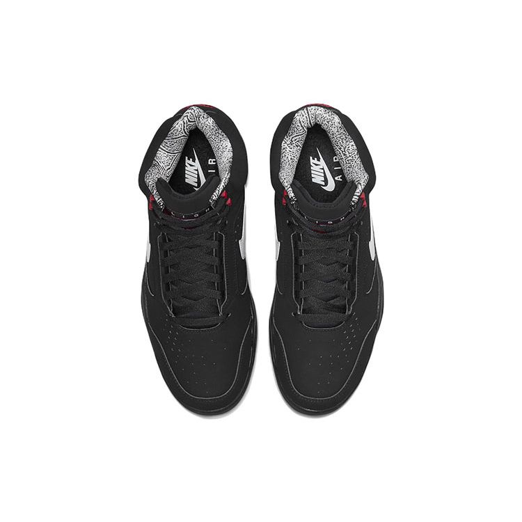Nike Air Flight Lite Mid черные белые мужские кроссовки Varsity-Red DQ7687-003