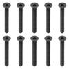 PATIKIL Hex Socket Bolts, Socket Cap Screws, M8 X 80mm, Flat Head Socket Cap Bolts, Pack of 10, Flat Countersink Bolts, Medium Carbon Steel, Hex Socke