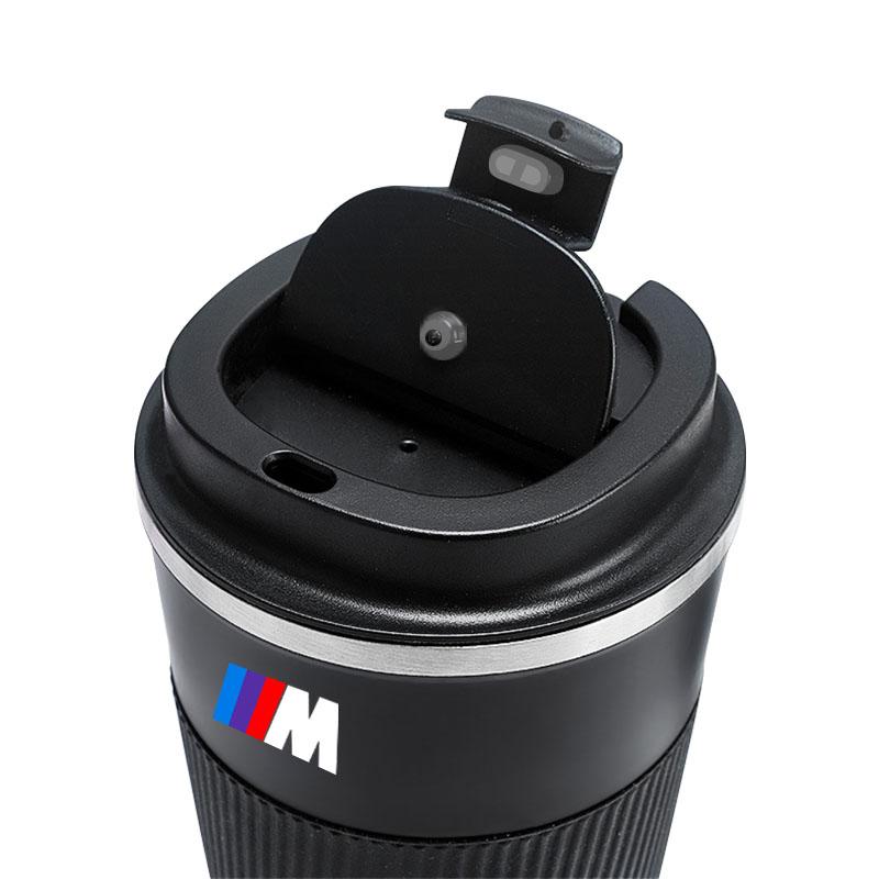 500ml Stainless Steel Coffee Tumbler Thermos Cup Portable Travel Thermal Mug For BMW M M1 M2 M3 M4 M5 M6 M7 M8 X1 X3 X5 E39 E46 E60 E90 Car Accessorie