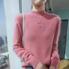 Cozy Mink Velvet Knitted Turtleneck Sweater - Soft, Warm, Loose-Fit for Autumn/Winter