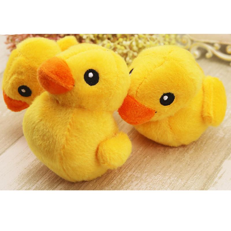Игрушка для домашних животных, милая желтая утка, писклявая звуковая игрушка для маленьких собак, кошек, щенков, котят, игрушки, товары для домашних животных
