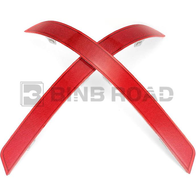 Rear Bumper Reflector 1668200374 + 1668200474 Left Right Compatible with Mercedes Benz GL350 GL450 GL550 2013-2016