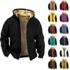 Men's Solid Color Jacket Men's Spring And Autumn Casual Trend Zipper Hooded Jacket