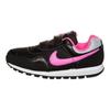 Nike MD Runner 2 Нескользящие Прочные Легкие Низкие Кроссовки для Бега Детские Кроссовки Черные Розовые 652967-061