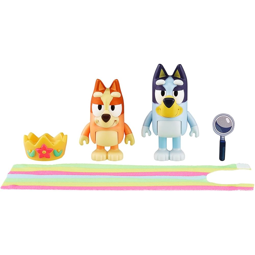 Takara Tomy Набор фигурок Bluey Королева Бинго и Блуи 2 шт. Коллекционные игрушки
