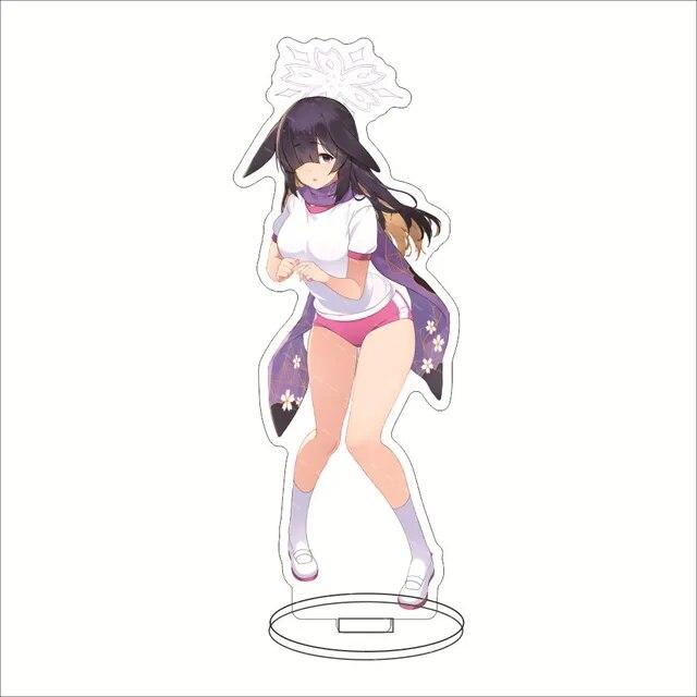Blue Archive Hyakkiyakou School Acrylic Stand Characters Kasuga Tsubaki Waraku Chise Kuda Izuna Desk Display Standing Ornament