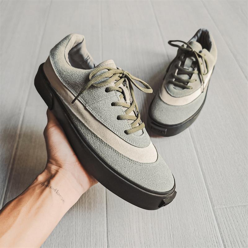 Модная обувь для мужчин Fad Повседневная обувь Дышащая Нескользящая Холщовая обувь Мужская Уличная Комфортная Обувь для Ходьбы Кеды для Мужчин