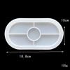 Oval Tray Cement Silicone Molds DIY Concrete Plaster Coaster Pottery Mould Home Decoration Handmade Crafts Ornement