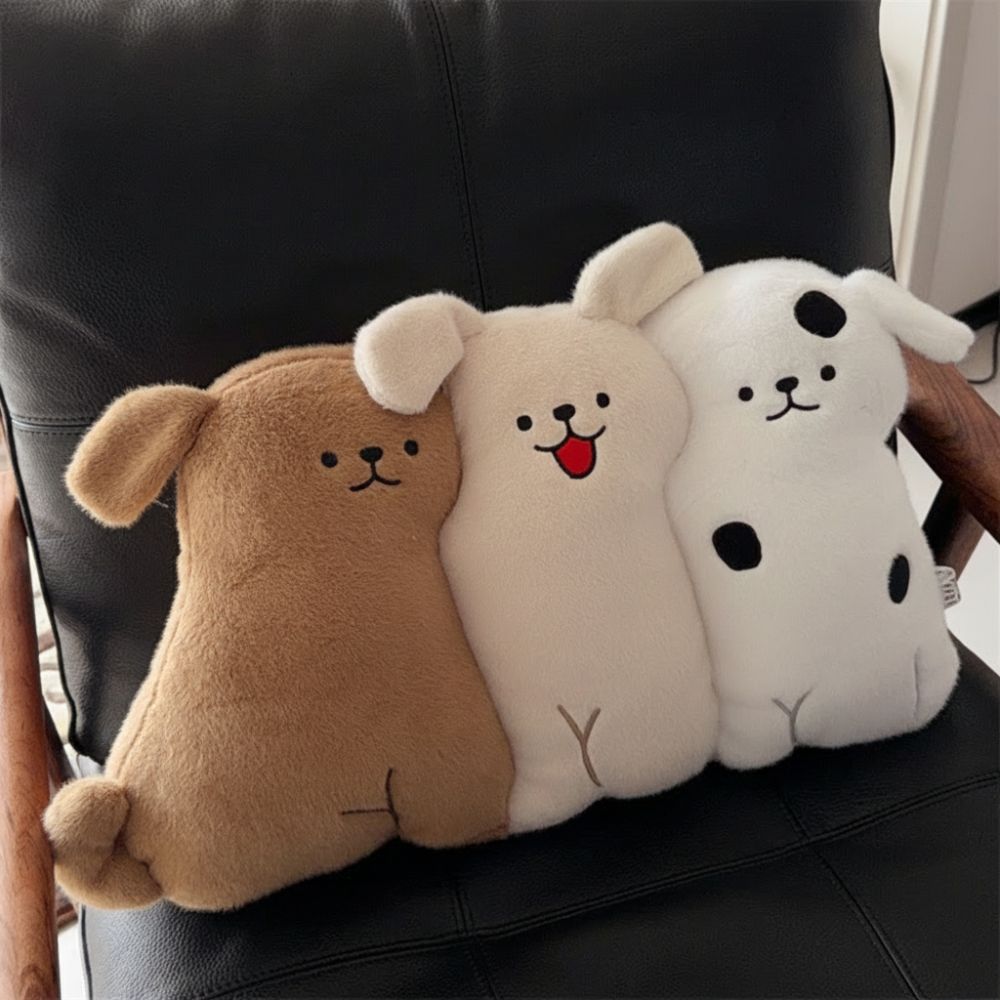 Cute Cartoon Plush Throw Pillow Soft Fluffy Decorative Sofa Pillow Cat Dog Plush Toy Home Decor