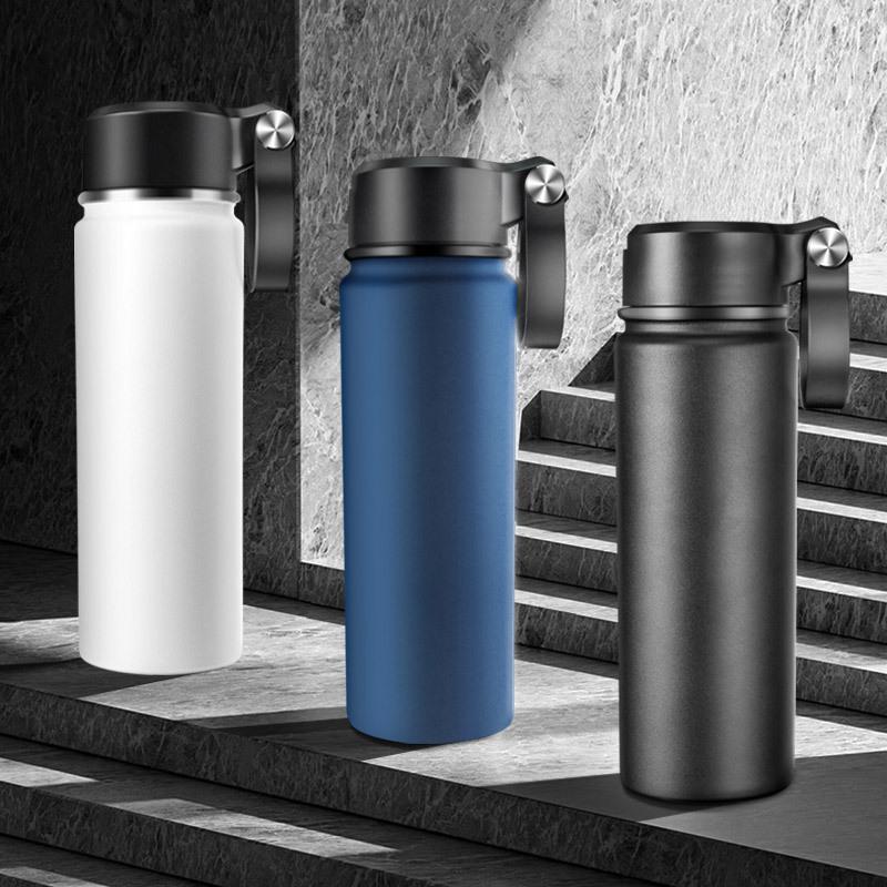 Car Cup Sports Outdoor Stainless Steel Large-capacity Water Glass Straw Mug