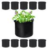 10-Pack Plant Grow Bags 5 Gallon Non Woven Fabric Breathable Garden Potato Mushroom Grow Bags Foldable Fabric Pots Planters