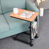 Adjustable Mobile Bedside Table Laptop Desk - Compact Coffee or Side Table