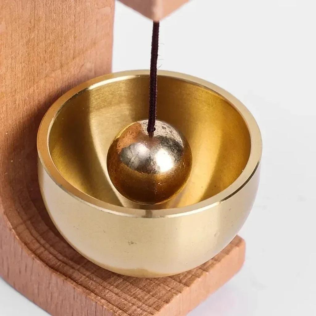 Dopamine Wind-bell Magnetic Inhalation Home Wind-bell Beech Car Into The Door To Remind The Bell Copper Bell Walnut Copper Ornam