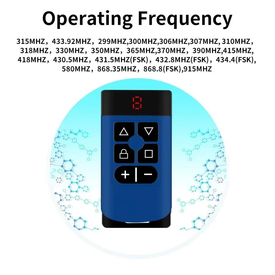 Универсальный гаражный пульт дистанционного управления 8-в-1, дубликатор ключей ворот, клонер, многочастотный контроллер гаражных ворот, 8 каналов, 433 300-915 МГц