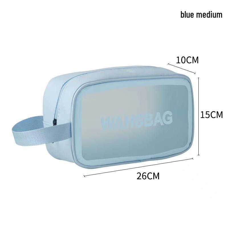 Матовая ПУ Прозрачная Дорожная Косметичка Большой Вместимости