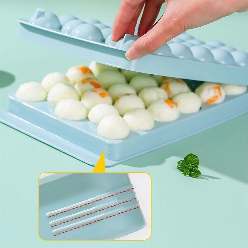 33-Cavity PP Ice Ball Mold - For Whiskey, Popsicle & Lollipop Making