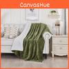 Plush Sherpa Throw Blanket With Solid Color Design For Home And Bed Use