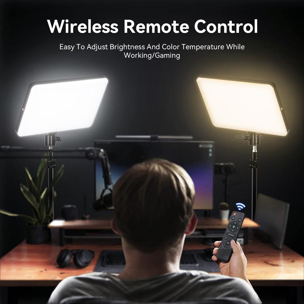 Светодиодная заполняющая лампа Видеосветовая панель Двухцветная 2700k-5700k Освещение для фотосъемки Прямая трансляция Фотостудийный свет со штативом