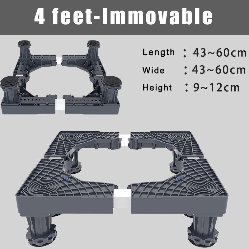 Подставка для стиральной машины Мебель Подвижная база Держатель для холодильника Стиральная машина Регулируемый кронштейн Колеса Холодильник Поднятый