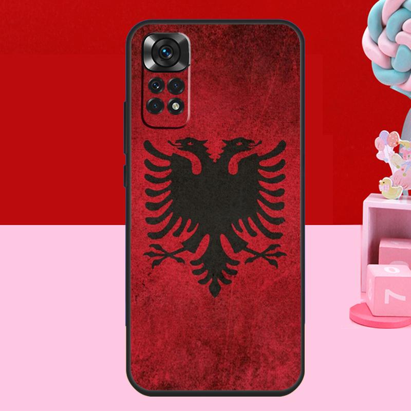 Чехол с флагом Албании для Xiaomi Redmi Note 14 13 12 10 11 15 Pro Plus Redmi 15 C 10C 12C 13C 14C Мягкий чехол
