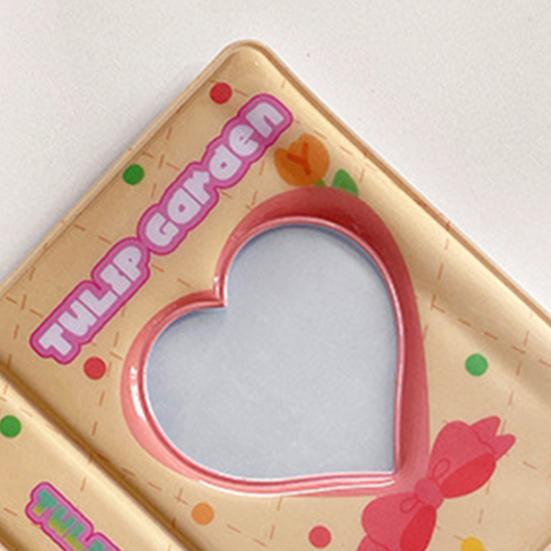 Держатель для фотокарт шикарный водонепроницаемый портативный переплет для фотокарт с полым сердцем держатель для фотокарточек для фотокарт для коллекции