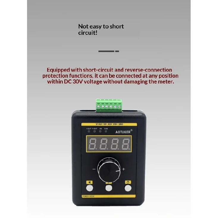 Handheld Signal Generator Simulation Volume 0-5-10V/0-4-20-22mA Voltage Current Simulation Source Calibrator PWM square wave
