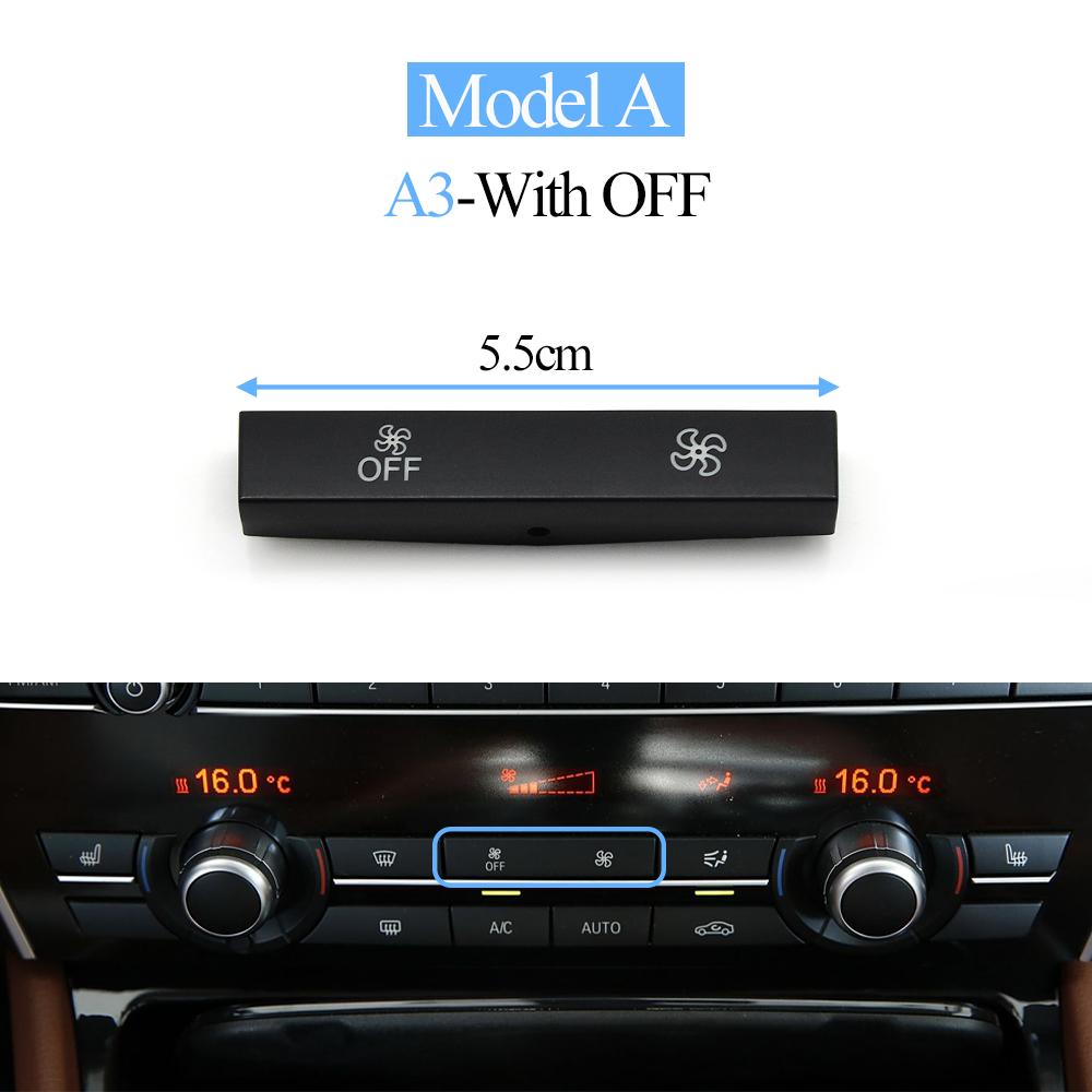 Air Conditioning Fan Wind Volume AC Control Switch Button Cap Cover For BMW 5GT 5 6 7 Series F01 F02 F06 F07 F10 F11 F12 F18