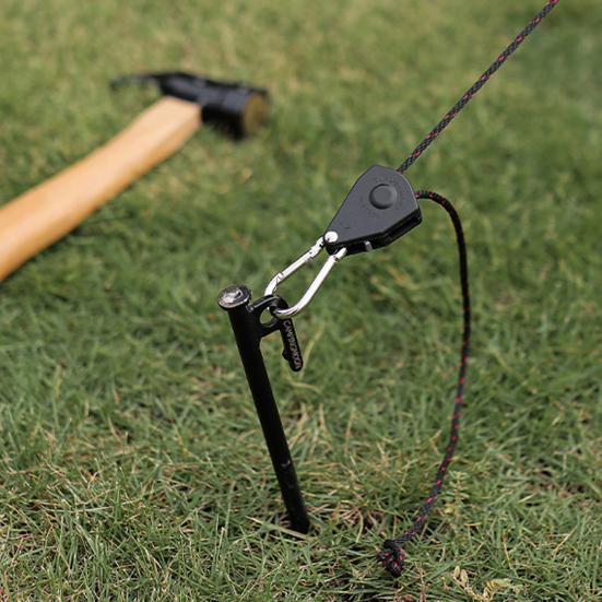 Нейлоновый подвес с трещоткой Легкий Быстросъемный Прочная конструкция с блоком Веревка для подъема палатки