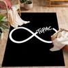 2pac's Iconic Album Cover Themed Anti-Slip Rugs - Polyester Home Decor, Suitable for Bedrooms, Living Rooms, Doorways, Studios, and Decorations