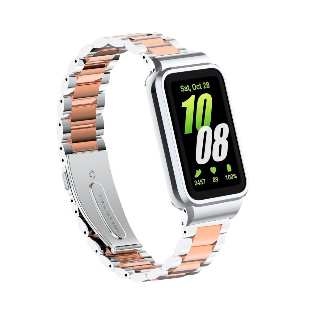 Ремешок + чехол для Samsung Galaxy Fit 3 SmartWatch, аксессуары для samsung galaxy fit 3, металлический браслет, защитный чехол, рамка