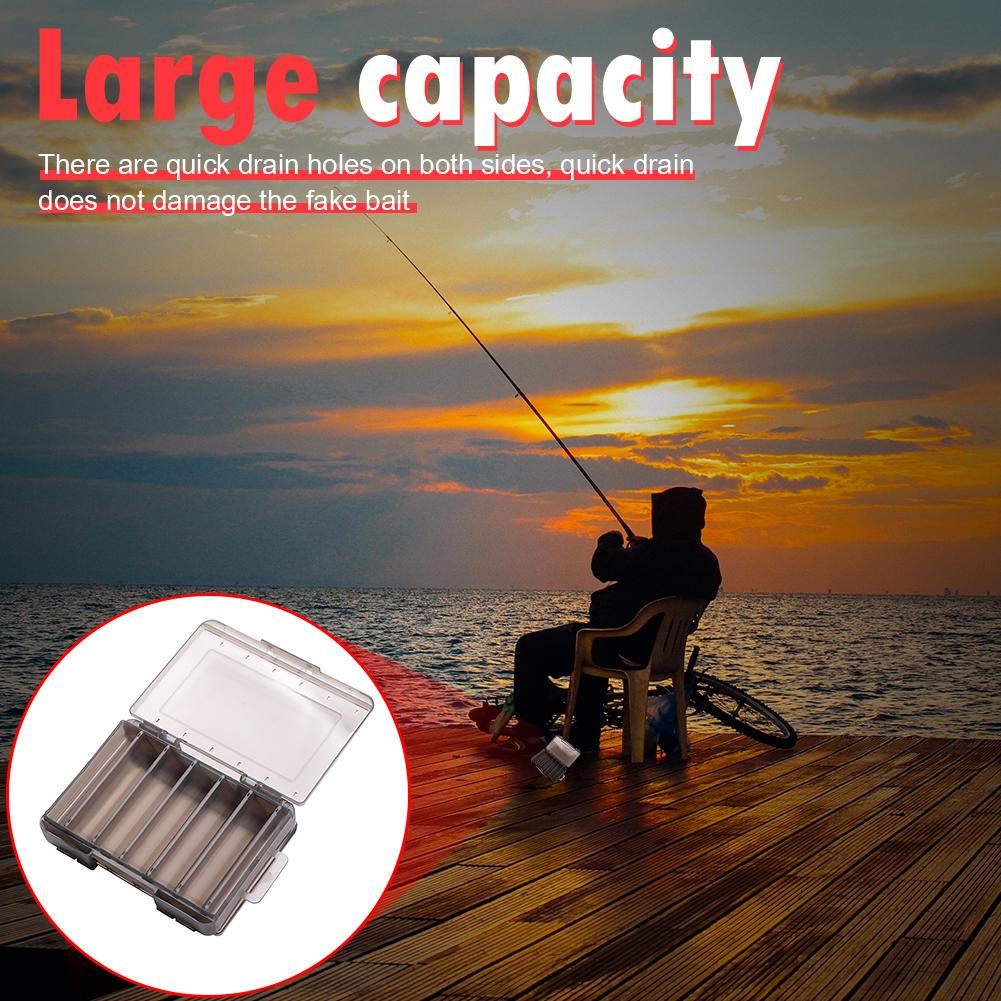 MY# Fishing Lure Box Double Side Artificial Bait Case Organizer Lure Fishing Tac
