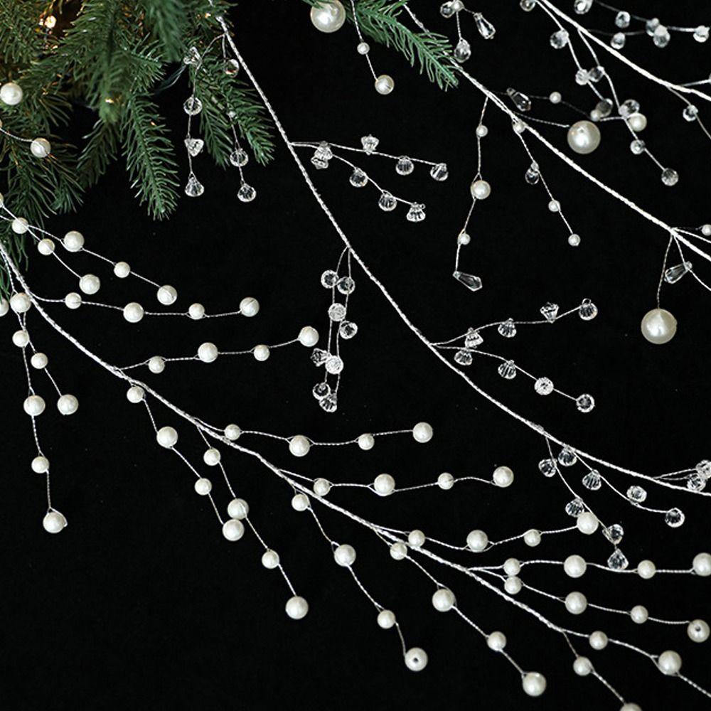 Прозрачные Жемчужины Сосульки Украшения Искусственное Веселое Рождество Украшение Сувениры для Вечеринки