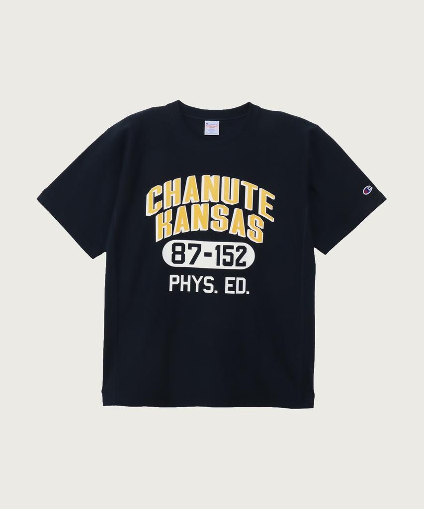 CHAMPION Reverse Weave College Graphic Short Sleeve T-Shirt Navy