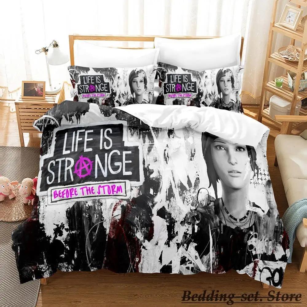 Постельное белье Life Is Strange True Colors Односпальный Полуторный Двуспальный Кингсайз Комплект для кровати Взрослый Детский Спальня Комплекты пододеяльников Аниме Игра