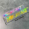 1 шт. Лазерные наклейки THE BEAST на мотоцикл Водонепроницаемые для топливного бака Гоночный шлем Кузов скутера Окно автомобиля Универсальные виниловые наклейки