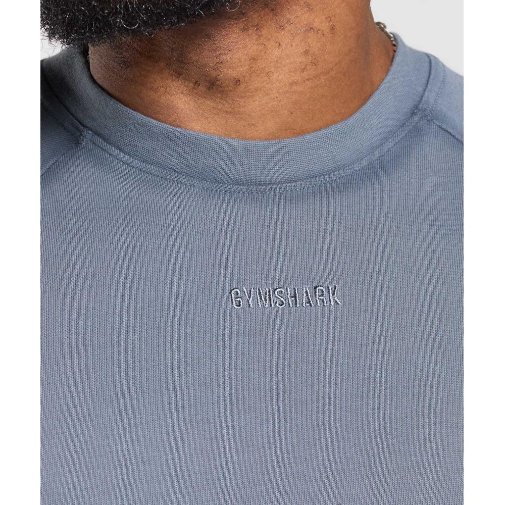 Gymshark Футболка HeavyweighT Iron Blue A2b9p ucTm