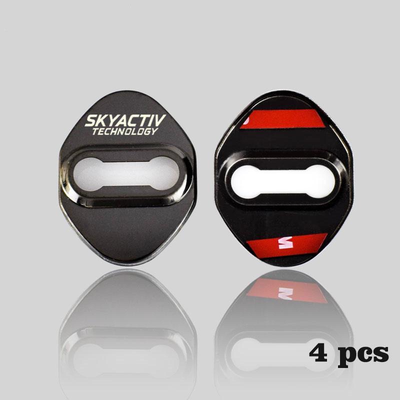 Защитная крышка дверного замка для Mazda 2 3 6 CX3 CX-5 CX5 CX 5 CX9 CX30 MX5 SKYACTIV логотип стайлинга автомобилей