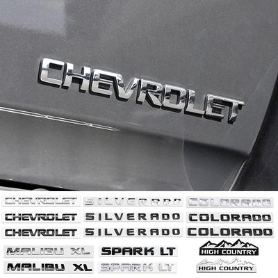 3D ABS Эмблема Наклейка на кузов автомобиля Задний багажник Значок Для Colorado HIGH COUNTRY malibu XL silverado spark LT Аксессуары
