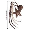 Hanging Five Pointed Star Bag Pendant Woven Rope Star and Ball Pendant  Small Gifts