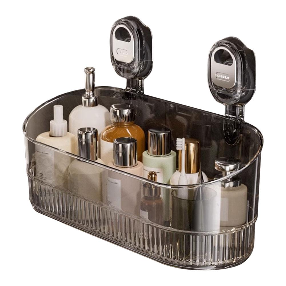 Hanging Shower Shelf Large Capacity & Strong Load-Bearing Removable Shower Basket Suction Cup Shower Caddy for Bathroom Kitchen