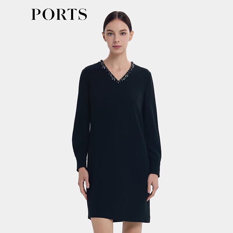 PORTS Women's V-Neck A-Line Mini Dress LT9D127NWB011
